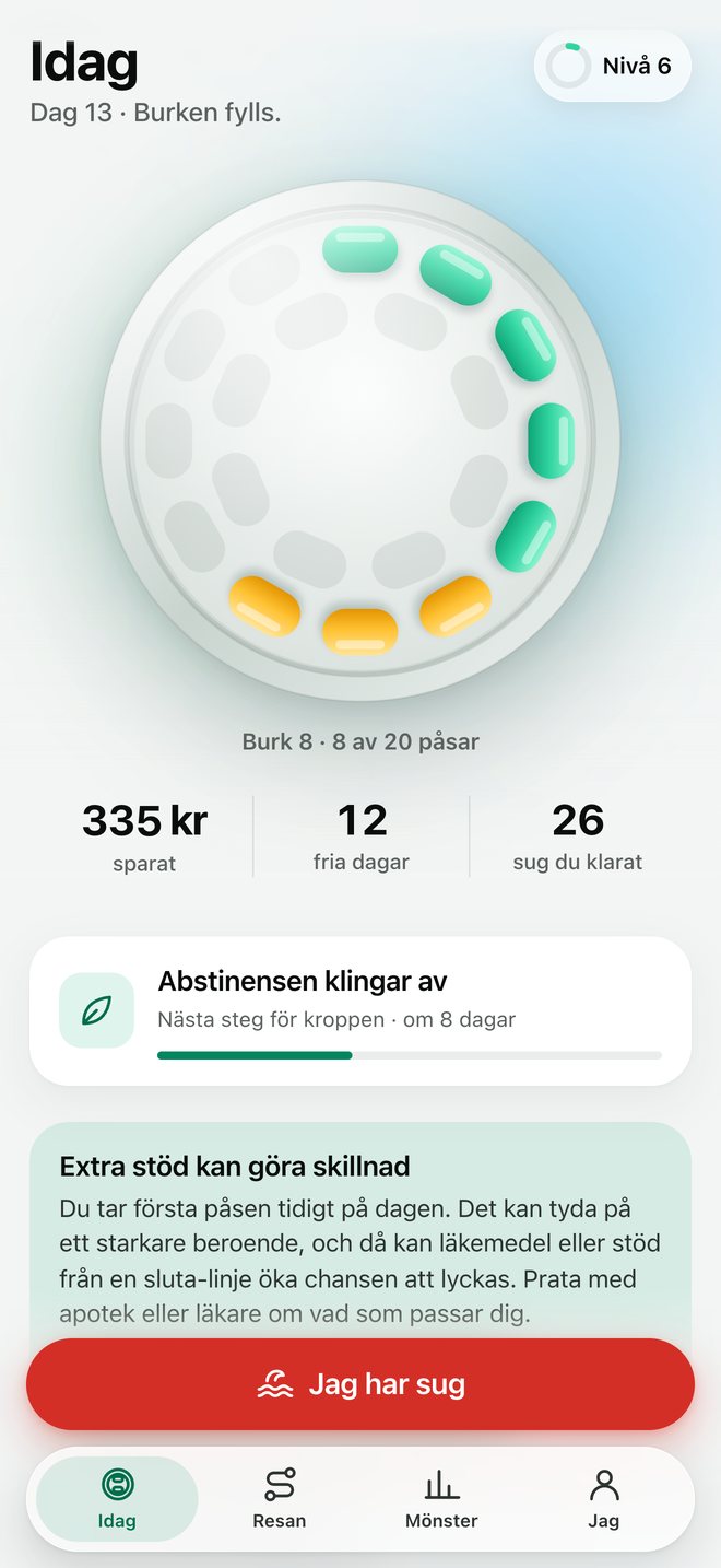 Canful i telefonen: burken fylls med påsar du låtit bli